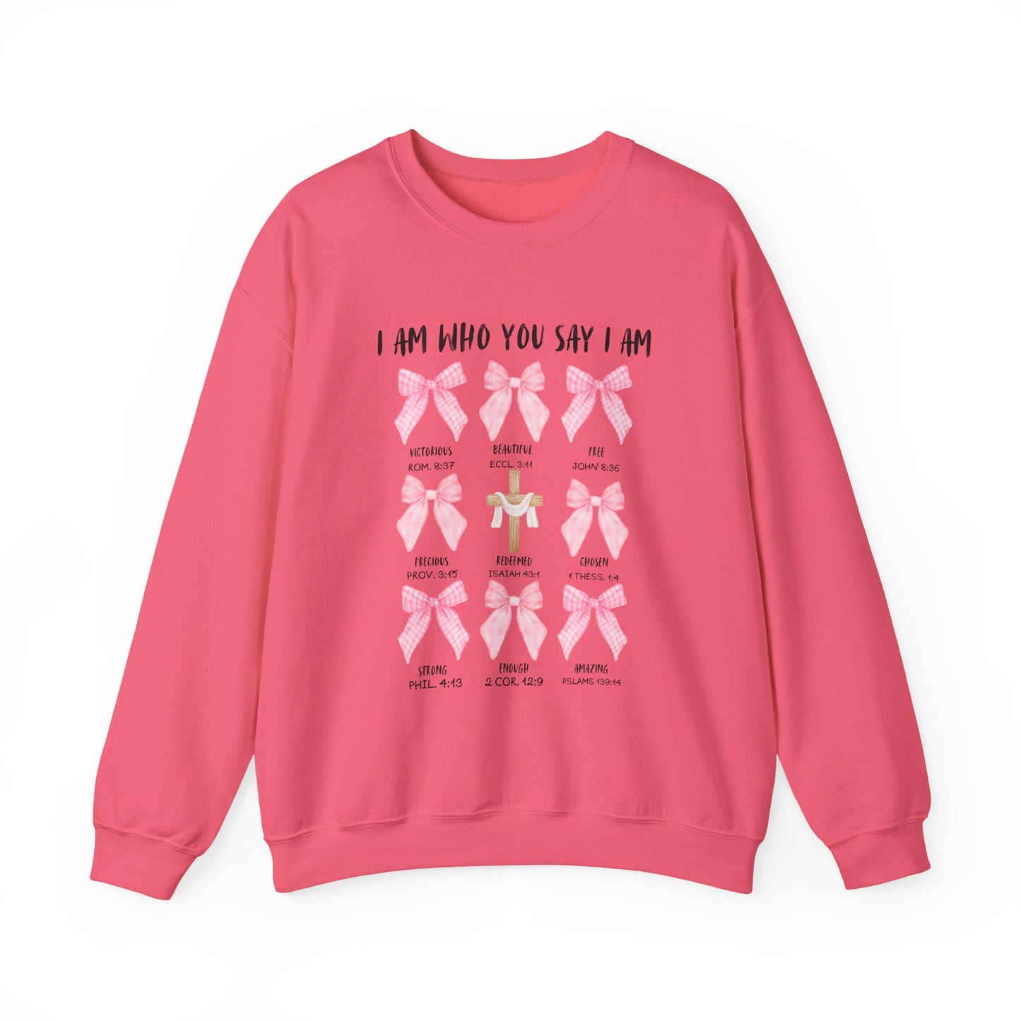 Inspirational Christian Bow Crewneck