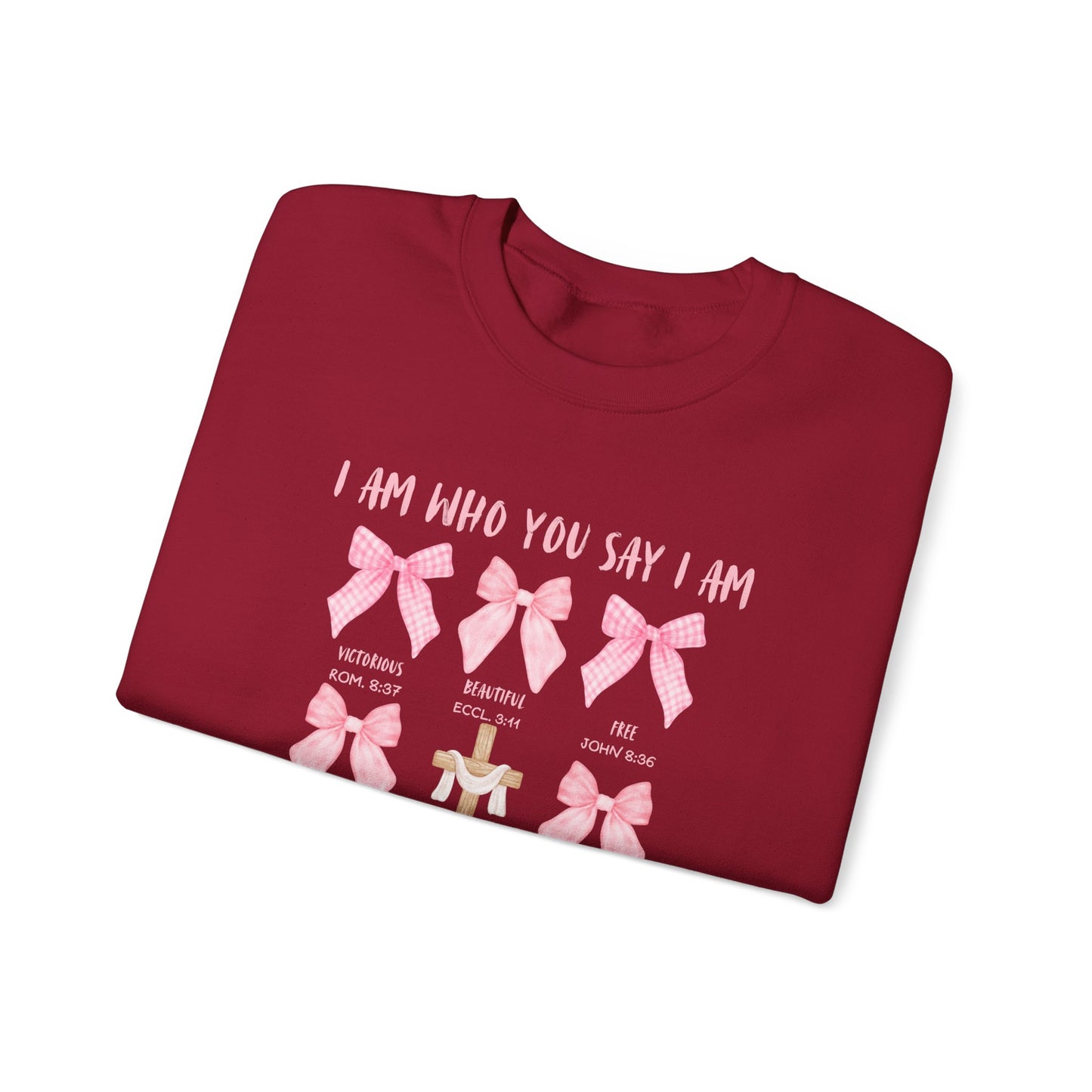 Inspirational Christian Bow Crewneck