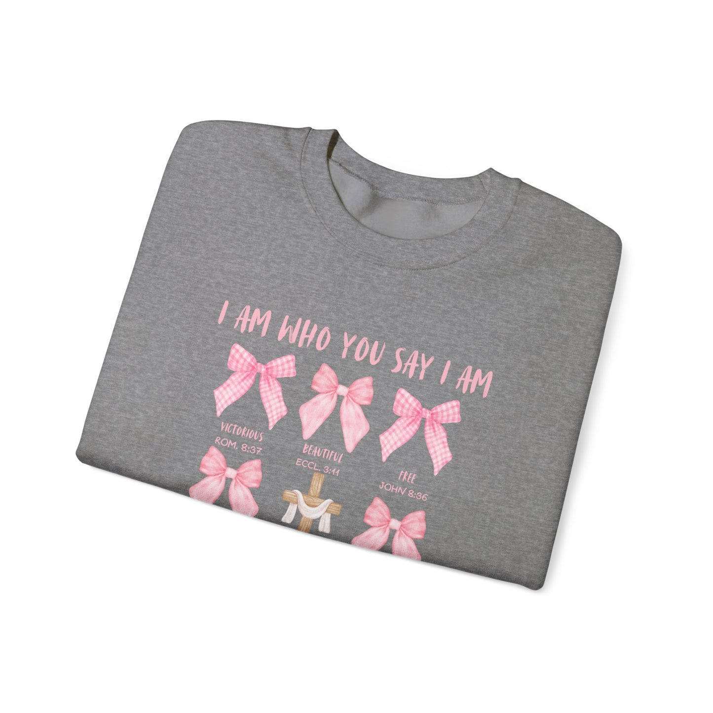 Inspirational Christian Bow Crewneck
