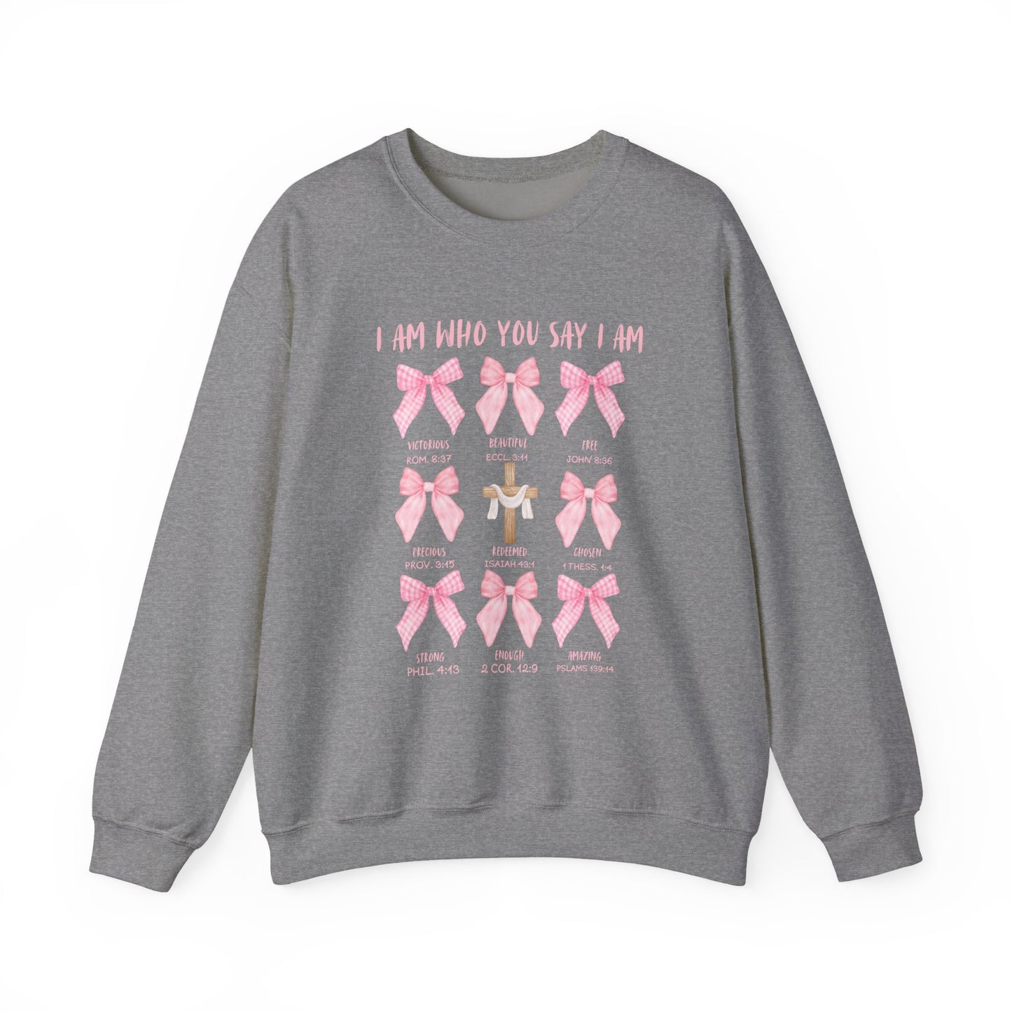 Inspirational Christian Bow Crewneck