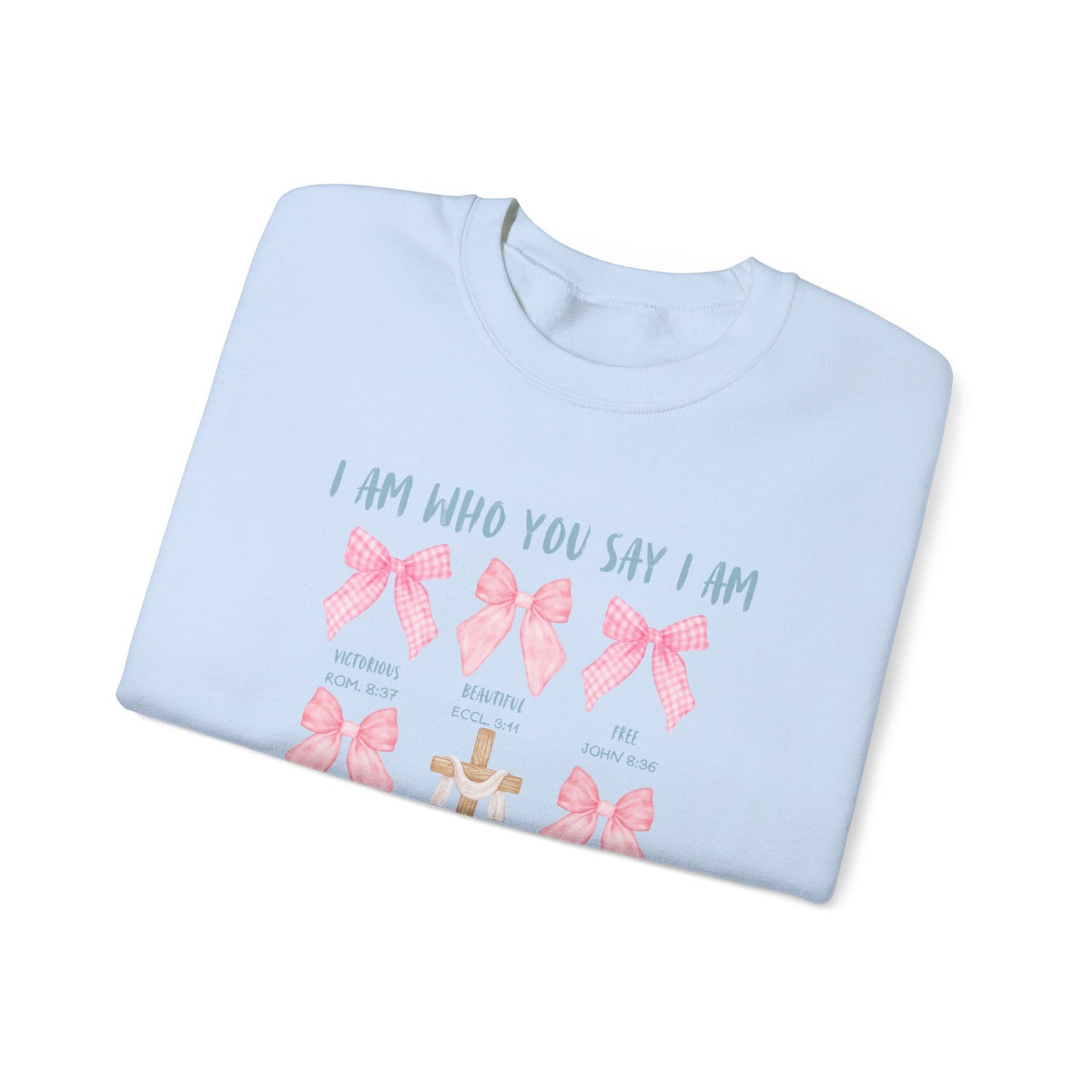 Inspirational Christian Bow Crewneck