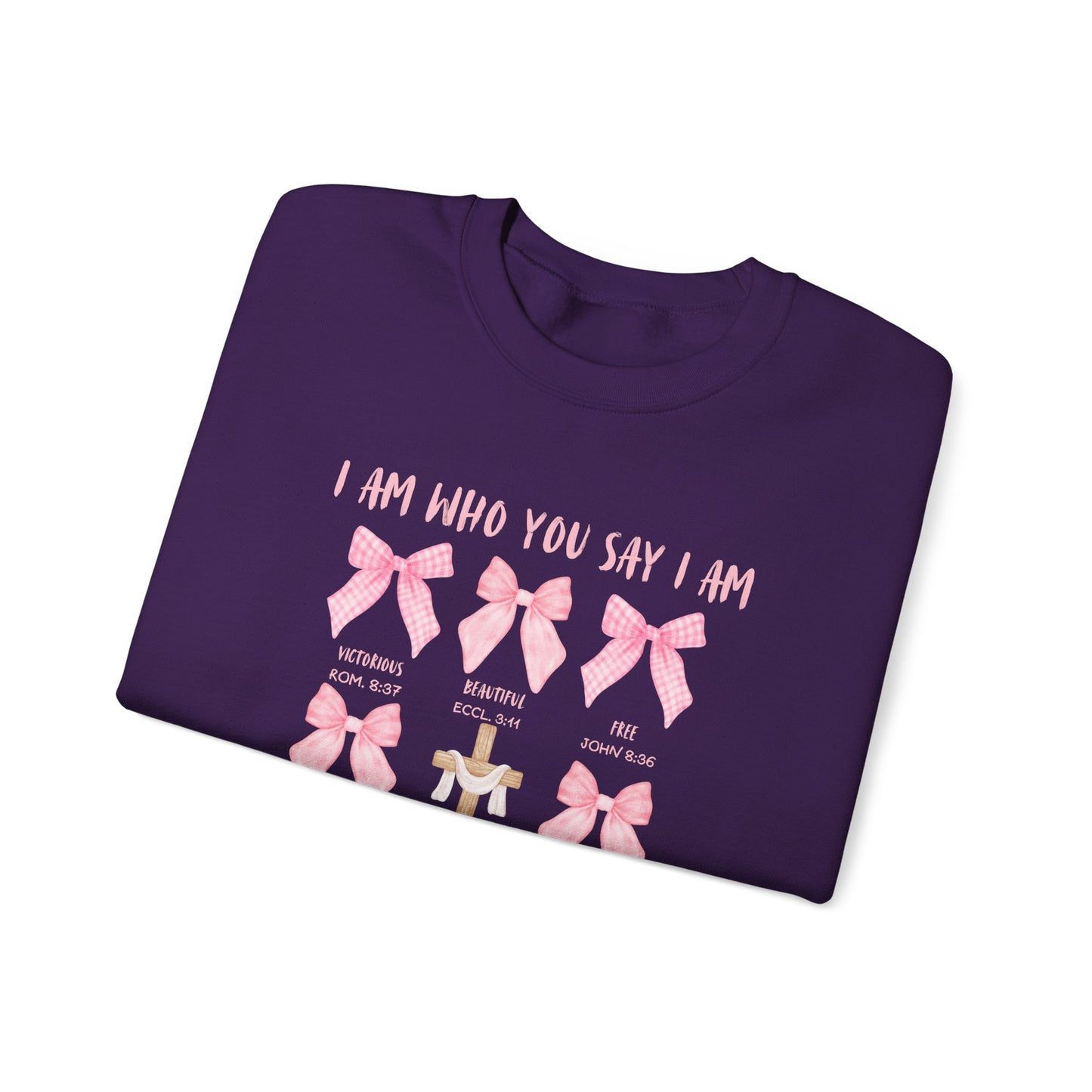 Inspirational Christian Bow Crewneck