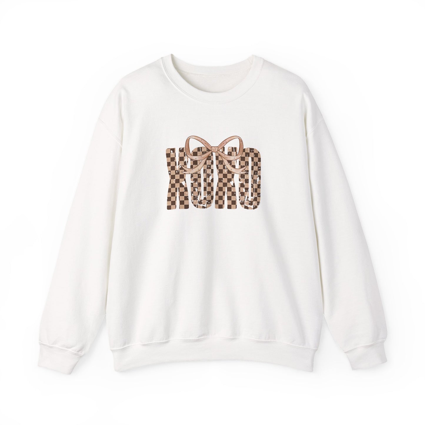 Checkered Bow Crewneck