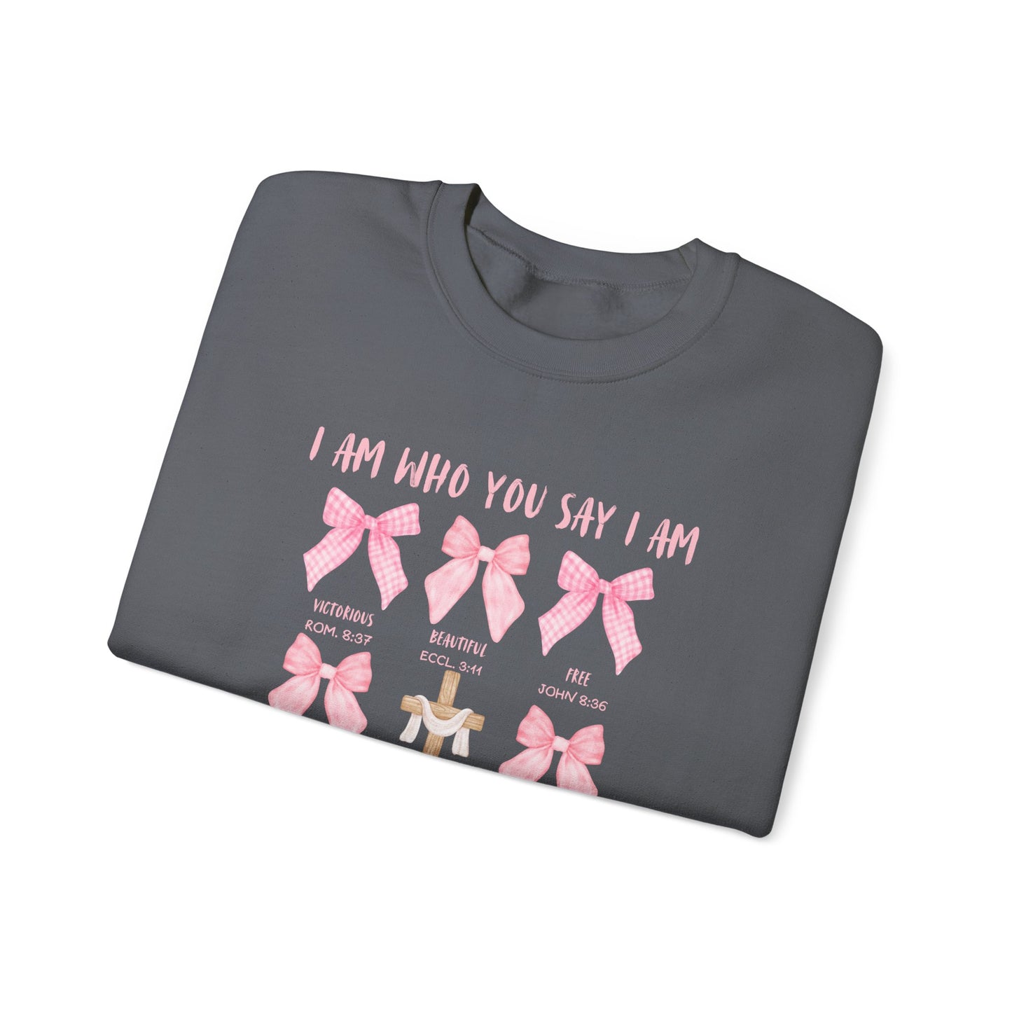 Inspirational Christian Bow Crewneck