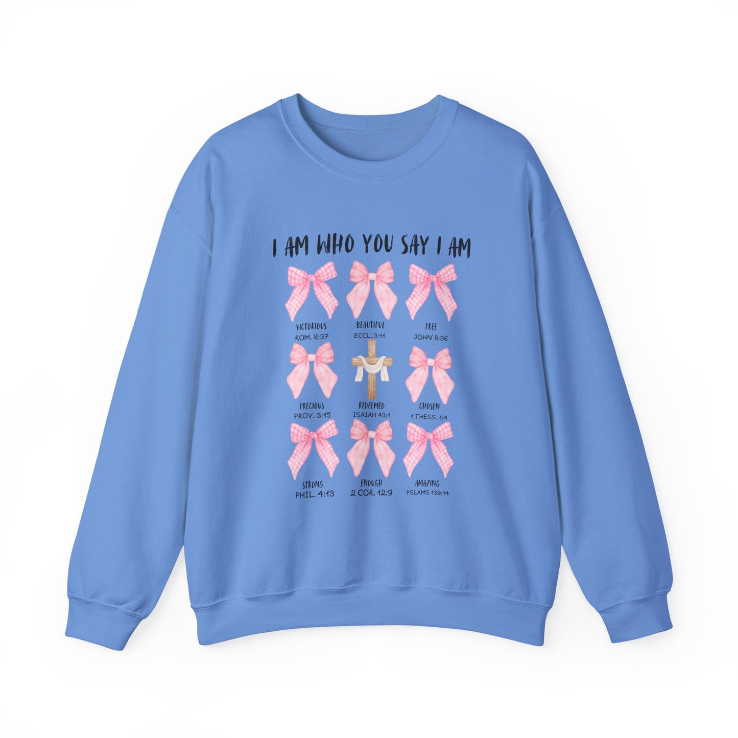 Inspirational Christian Bow Crewneck