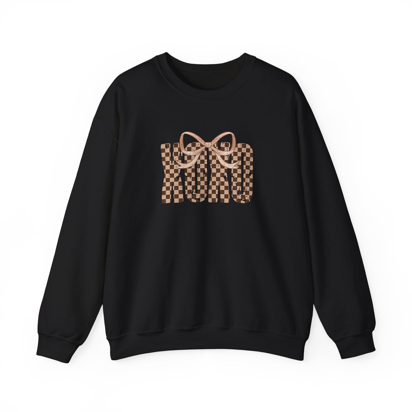 Checkered Bow Crewneck