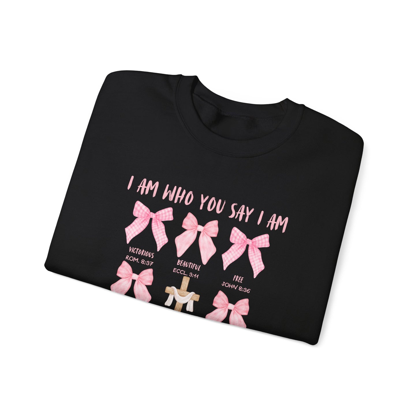 Inspirational Christian Bow Crewneck