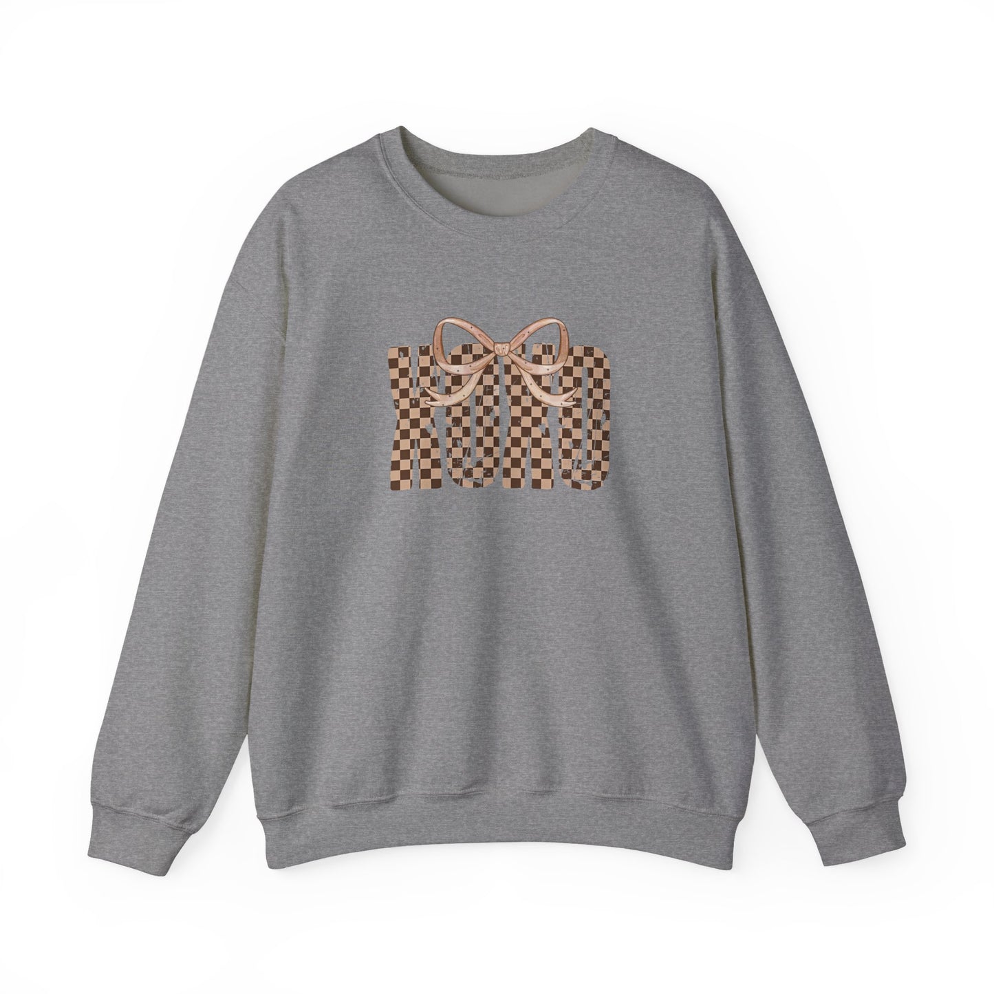 Checkered Bow Crewneck