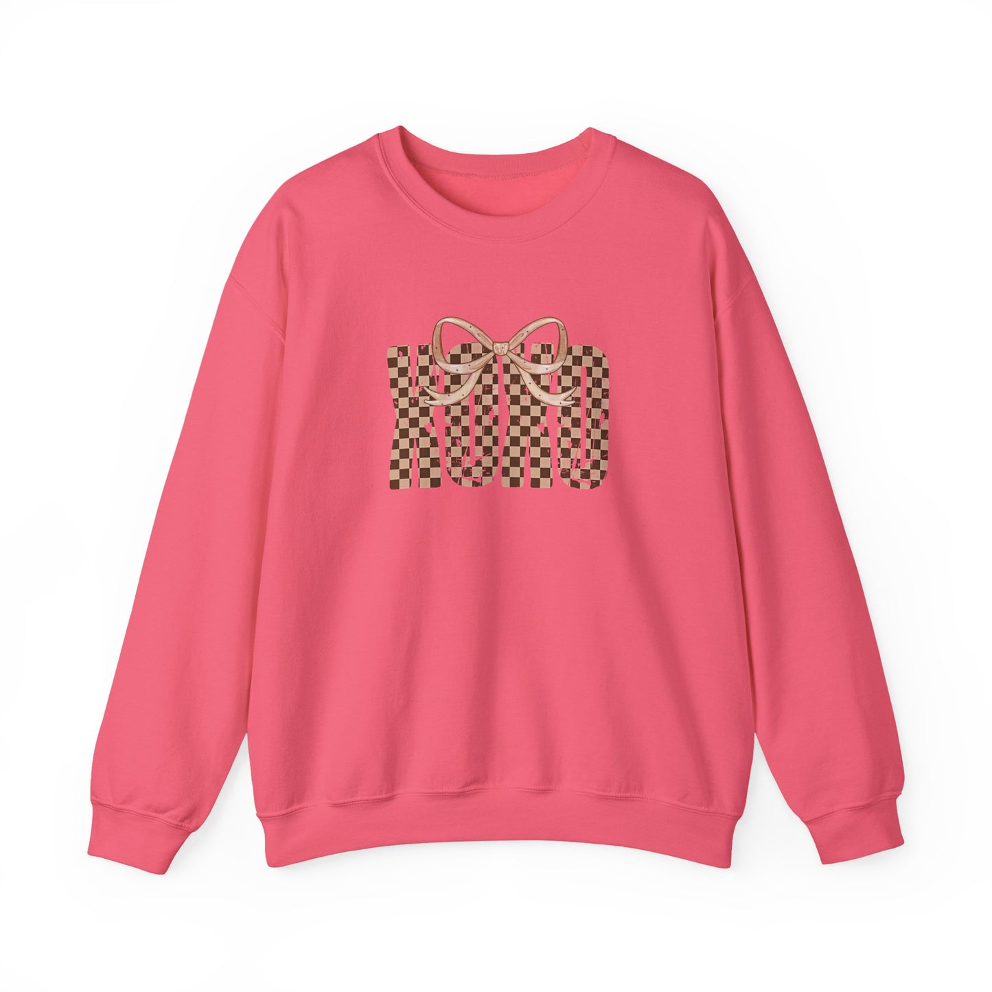 Checkered Bow Crewneck