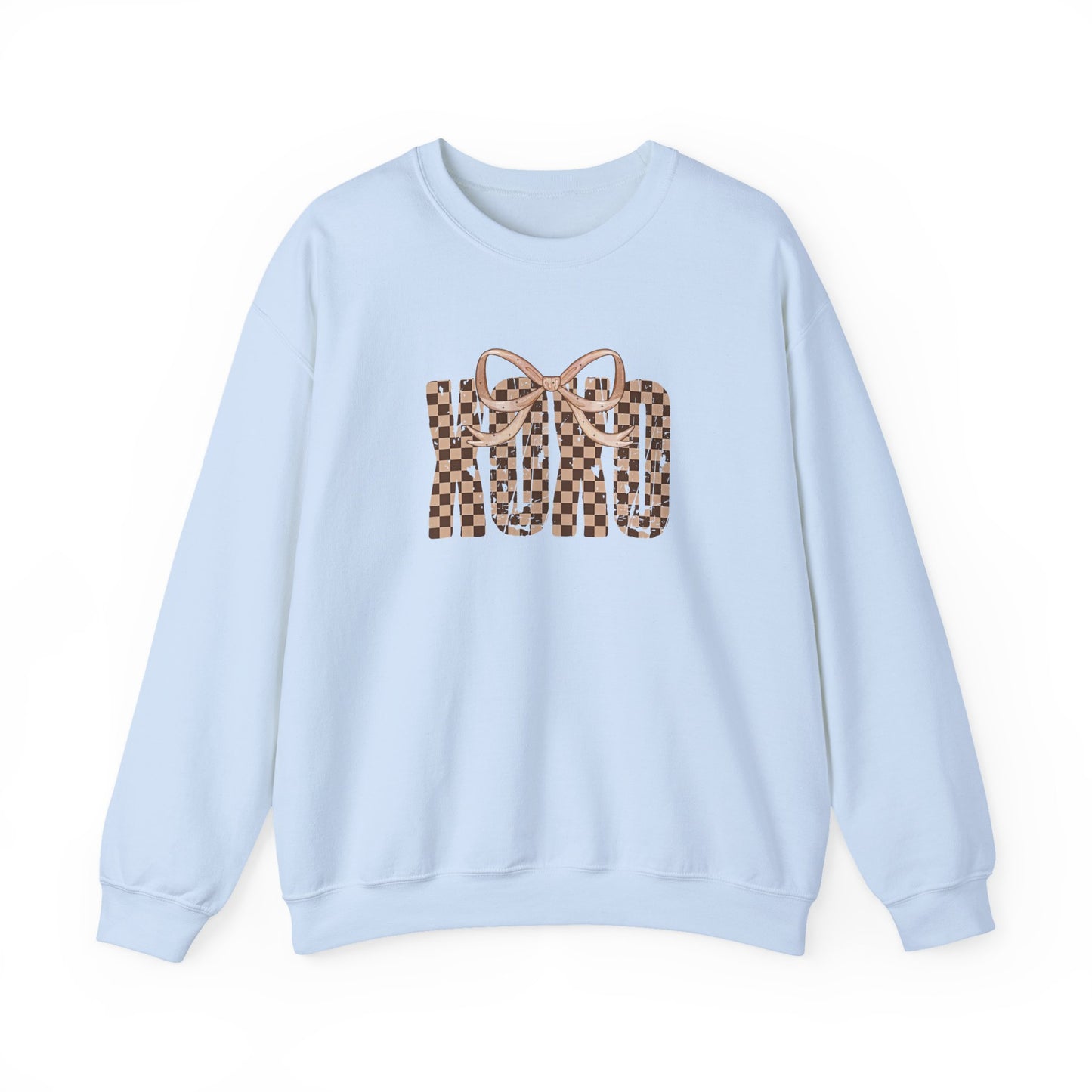 Checkered Bow Crewneck