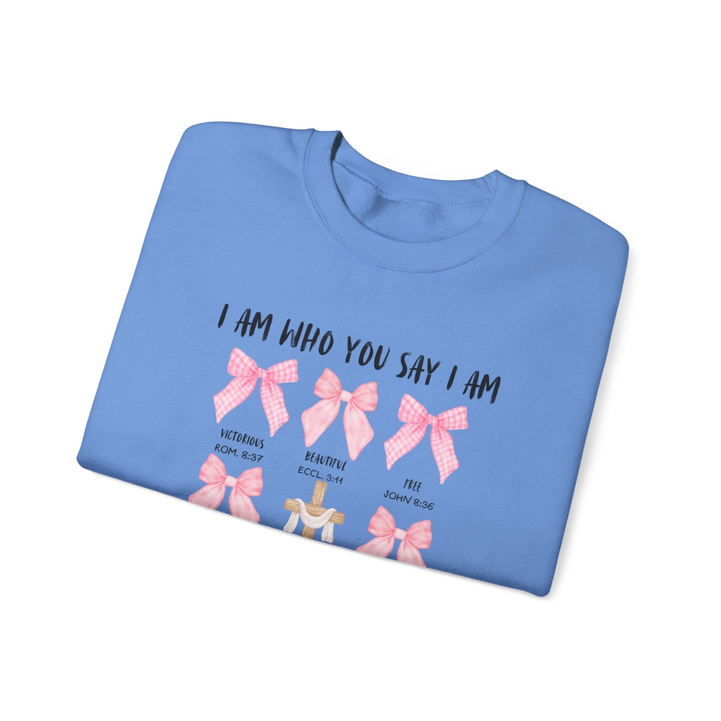 Inspirational Christian Bow Crewneck