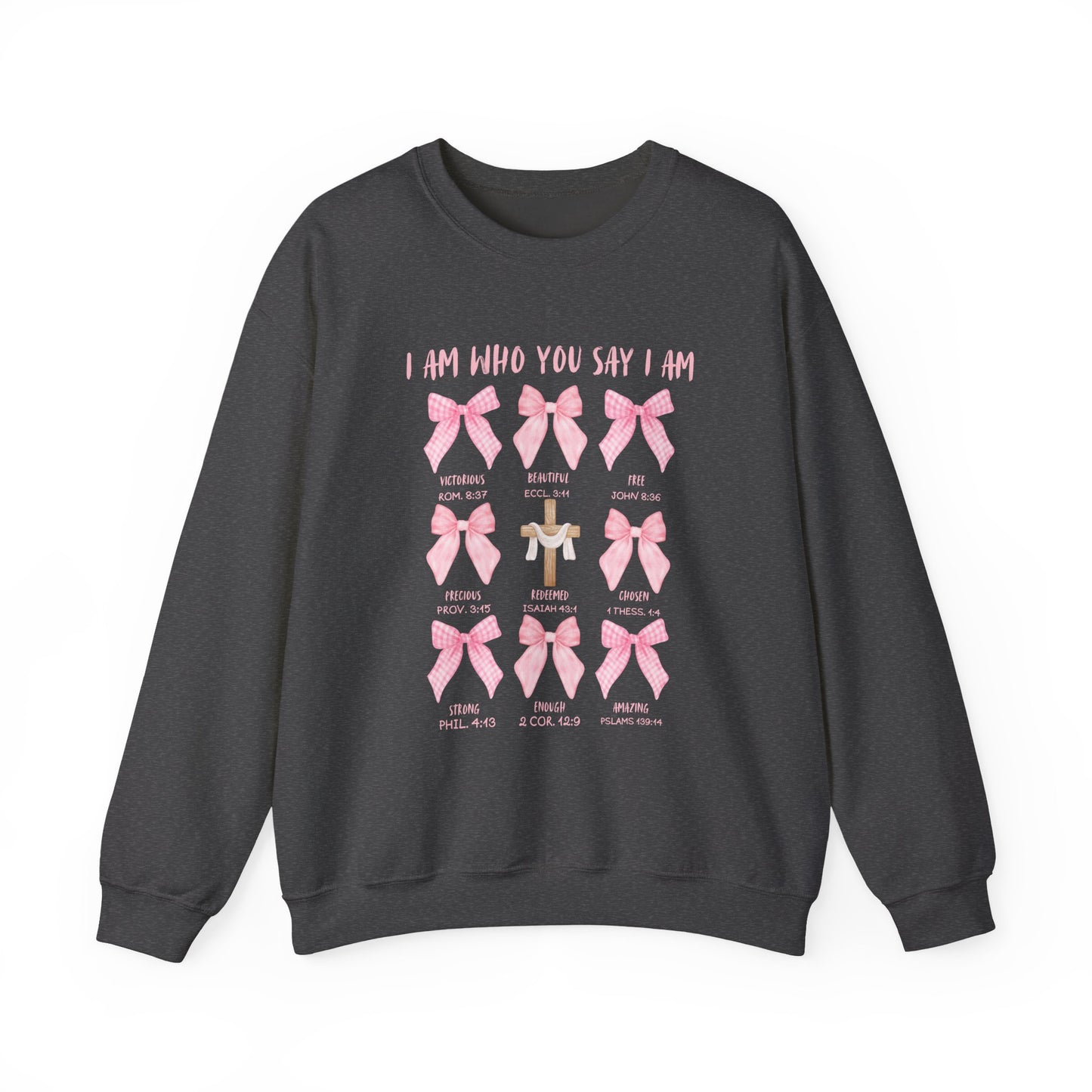 Inspirational Christian Bow Crewneck