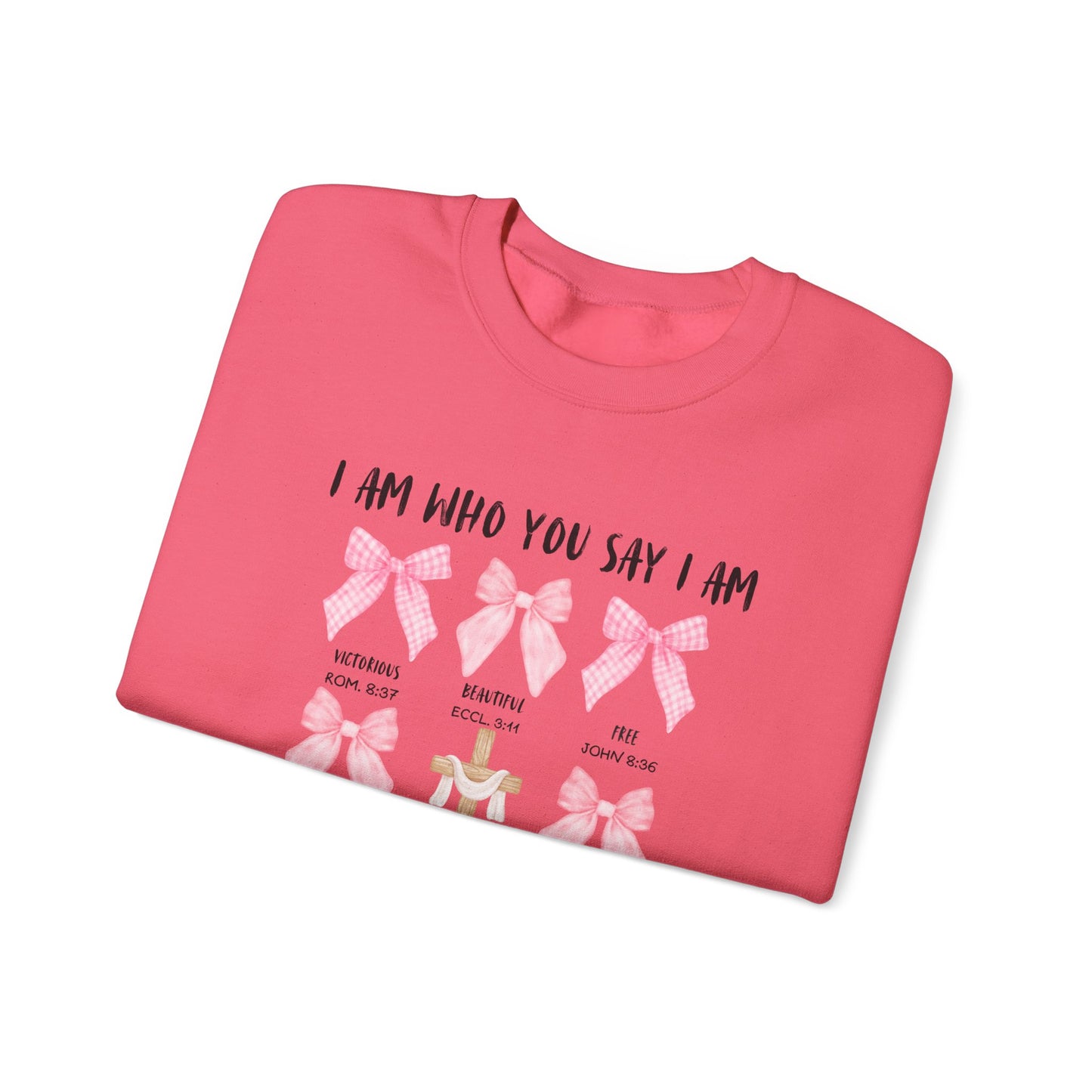 Inspirational Christian Bow Crewneck