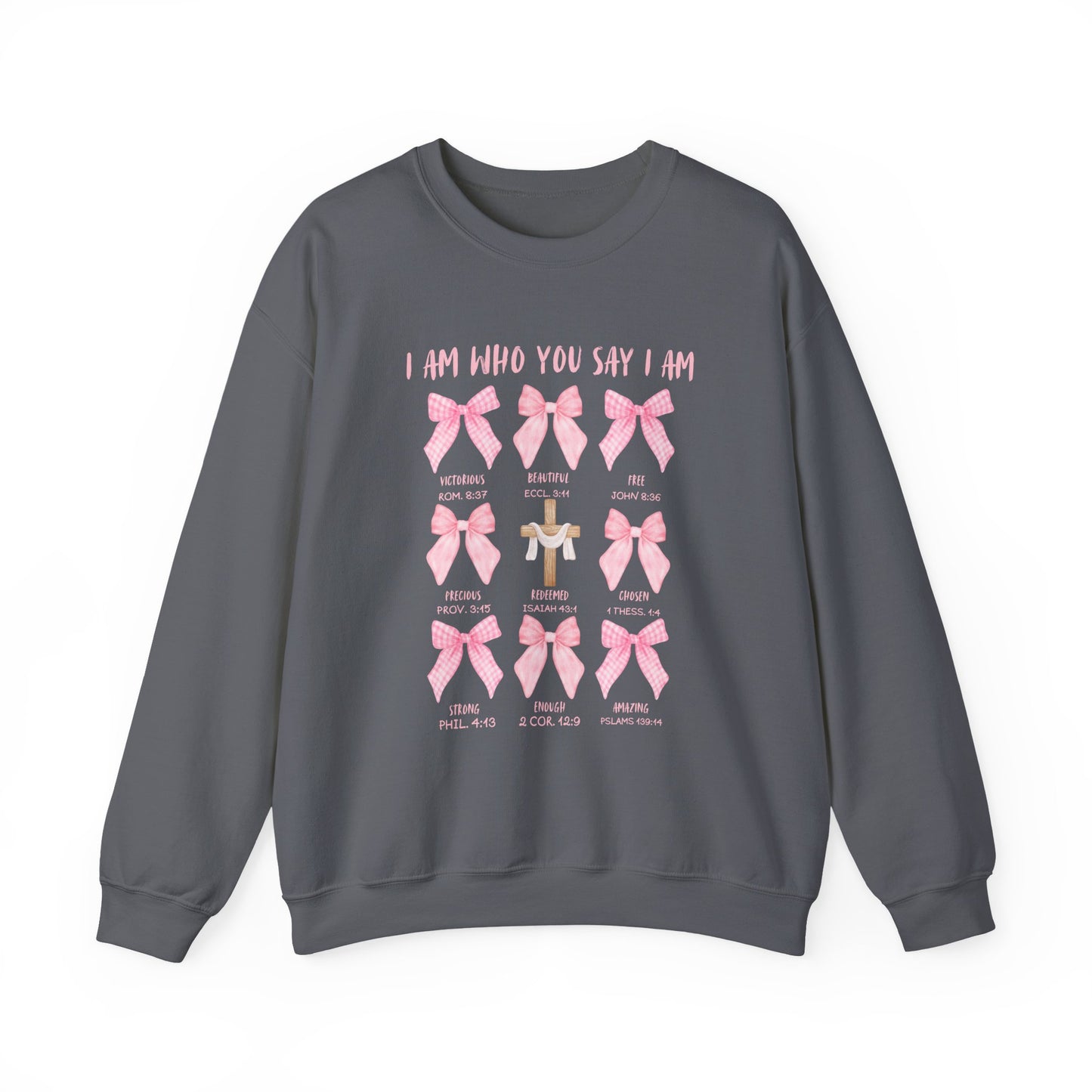 Inspirational Christian Bow Crewneck